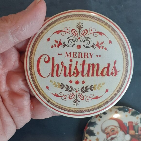 Last Date to Order 11/30/25 —4pc— 2025 Christmas Button Fridge Magnets - Picture 4 of 5